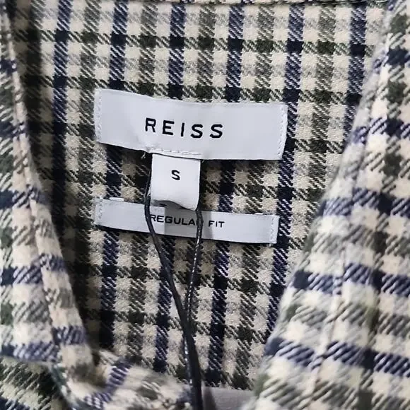 NWT Reiss Kane Checkered Men's Shirt - Picture 2 of 4